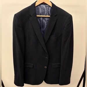 Sand Copenhagen Blazer Jacket Blue Fleck Wool/Silk 44R